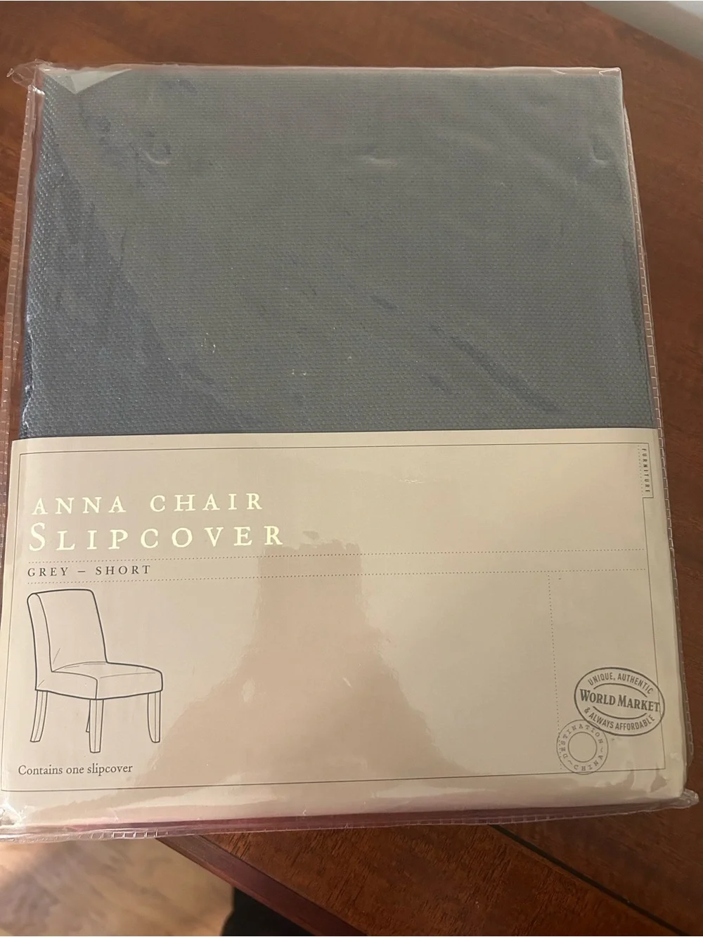 Cost Plus World Market Anna Chair Slipcover - Grey